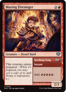 Blazing Firesinger single card from Magic: the Gathering