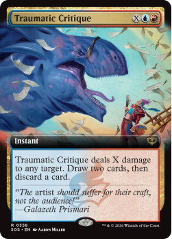 Traumatic Critique (EXTENDED ART) single card from Magic: the Gathering