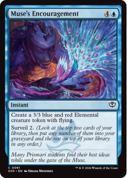 Muse's Encouragement single card from Magic: the Gathering