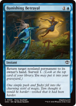 Banishing Betrayal single card from Magic: the Gathering