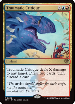 Traumatic Critique single card from Magic: the Gathering