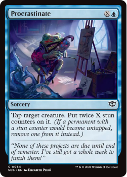 Procrastinate single card from Magic: the Gathering