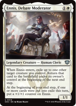 Ennis, Debate Moderator single card from Magic: the Gathering