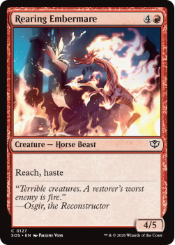 Rearing Embermare single card from Magic: the Gathering