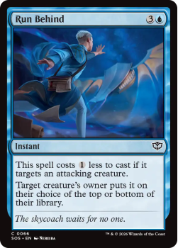 Run Behind single card from Magic: the Gathering