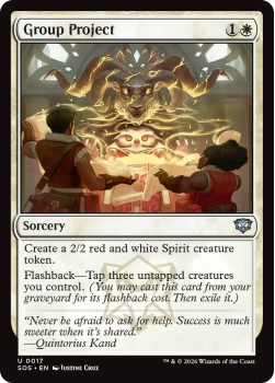 Group Project single card from Magic: the Gathering