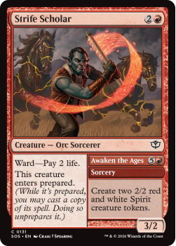 Strife Scholar single card from Magic: the Gathering