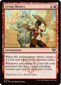 Living History single card from Magic: the Gathering