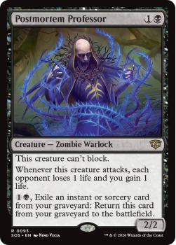Postmortem Professor single card from Magic: the Gathering