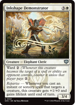 Inkshape Demonstrator single card from Magic: the Gathering