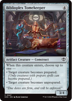 Biblioplex Tomekeeper single card from Magic: the Gathering
