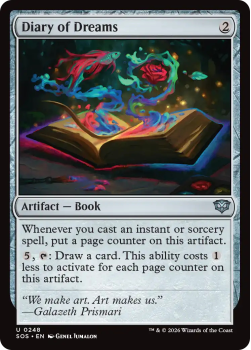 Diary of Dreams single card from Magic: the Gathering