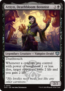Arnyn, Deathbloom Botanist single card from Magic: the Gathering
