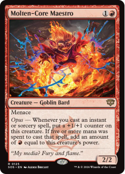 Molten-Core Maestro single card from Magic: the Gathering
