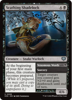 Scathing Shadelock single card from Magic: the Gathering