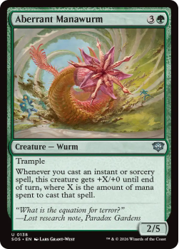 Aberrant Manawurm single card from Magic: the Gathering