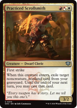 Practiced Scrollsmith single card from Magic: the Gathering