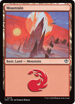 Mountain single card from Magic: the Gathering