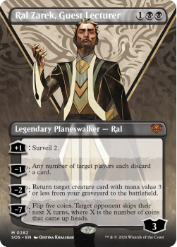 Ral Zarek, Guest Lecturer (BORDERLESS) single card from Magic: the Gathering
