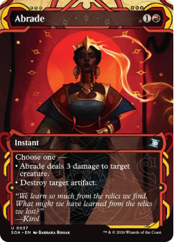 Abrade single card from Magic: the Gathering