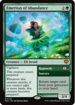 Emeritus of Abundance single card from Magic: the Gathering