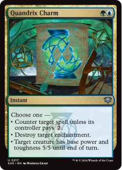 Quandrix Charm single card from Magic: the Gathering