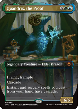 Quandrix, the Proof (BORDERLESS) single card from Magic: the Gathering