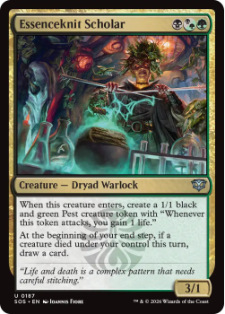 Essenceknit Scholar single card from Magic: the Gathering