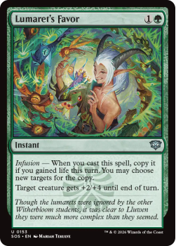Lumaret's Favor single card from Magic: the Gathering