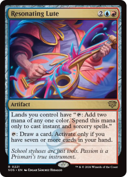 Resonating Lute single card from Magic: the Gathering
