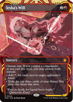 Jeska's Will single card from Magic: the Gathering