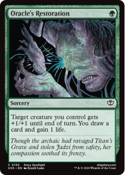 Oracle's Restoration single card from Magic: the Gathering