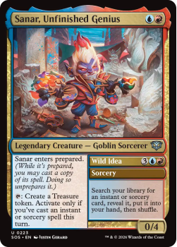 Sanar, Unfinished Genius single card from Magic: the Gathering
