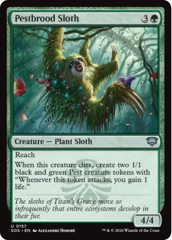 Pestbrood Sloth single card from Magic: the Gathering