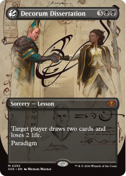 Decorum Dissertation (BORDERLESS) single card from Magic: the Gathering