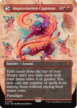 Improvisation Capstone (BORDERLESS) single card from Magic: the Gathering