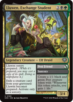 Lluwen, Exchange Student single card from Magic: the Gathering