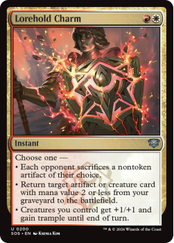 Lorehold Charm single card from Magic: the Gathering