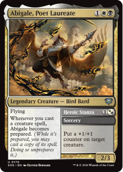 Abigale, Poet Laureate single card from Magic: the Gathering