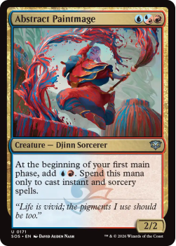 Abstract Paintmage single card from Magic: the Gathering