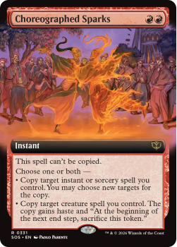 Choreographed Sparks (EXTENDED ART) single card from Magic: the Gathering