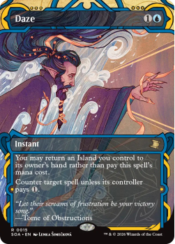 Daze single card from Magic: the Gathering