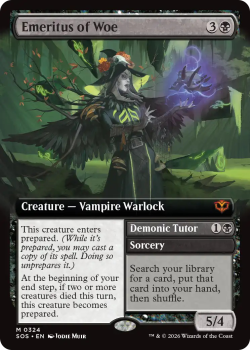 Emeritus of Woe (EXTENDED ART) single card from Magic: the Gathering