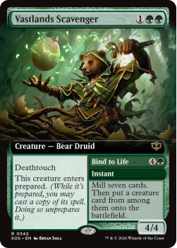 Vastlands Scavenger (EXTENDED ART) single card from Magic: the Gathering
