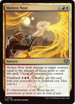Molten Note single card from Magic: the Gathering