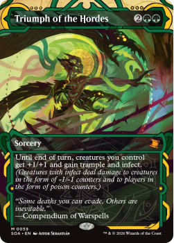 Triumph of the Hordes single card from Magic: the Gathering