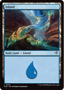 Island single card from Magic: the Gathering