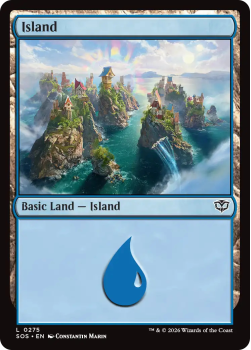 Island single card from Magic: the Gathering