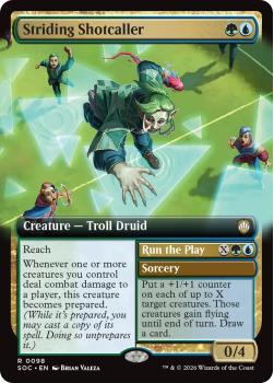 Striding Shotcaller single card from Magic: the Gathering