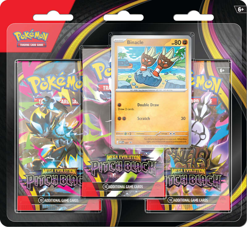 Pitch Black Triple Pack Blister